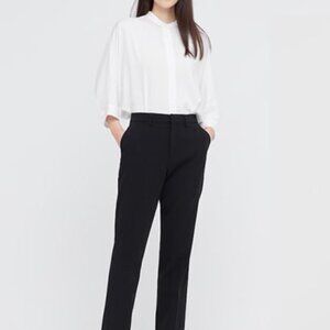 Uniqlo Women’s Smart Ankle-Length Trousers Black XS/S – High Rise, Slim Tapered